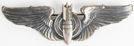 WWII US ARMY AIR CORPS BOMBARDIER 3 INCH WINGS WW2