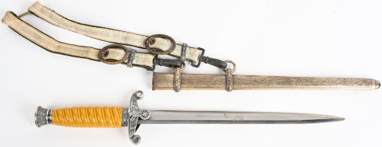 WWII NAZI GERMAN WEHRMACHT PARTS DAGGER W HANGERS