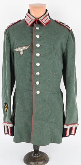 WWII NAZI HEER ARTILLERY FELDWEBEL M35 DRESS TUNIC