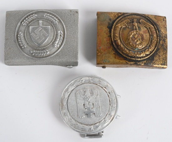 WWII NAZI GERMAN BELT BUCKLE LOT SA RAD DRK WW2
