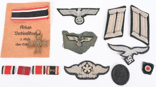 WW2 NAZI GERMAN MEDAL LOT HEER LUFTWAFFE INSIGNIA