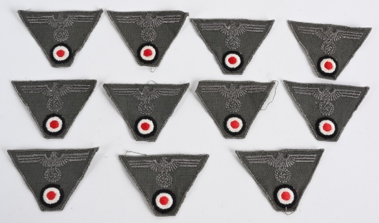 WWII NAZI GERMAN WEHRMACHT M44 TRAPEZOID CAP EAGLE