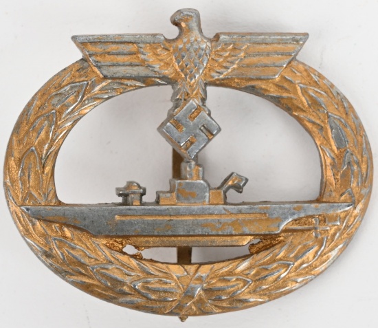 WWII NAZI GERMAN KRIEGSMARINE U-BOAT WAR BADGE L56