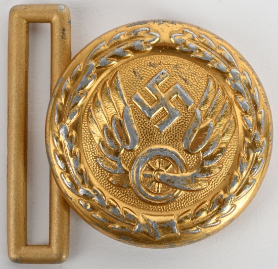 WWII NAZI GERMAN REICHSBAHN OFFICER'S BELT BUCKLE