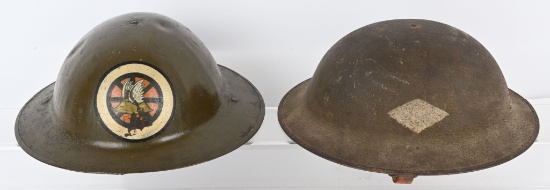 WWI PAINTED MOTOR TRANSPORT PAINTED HELMET WW1
