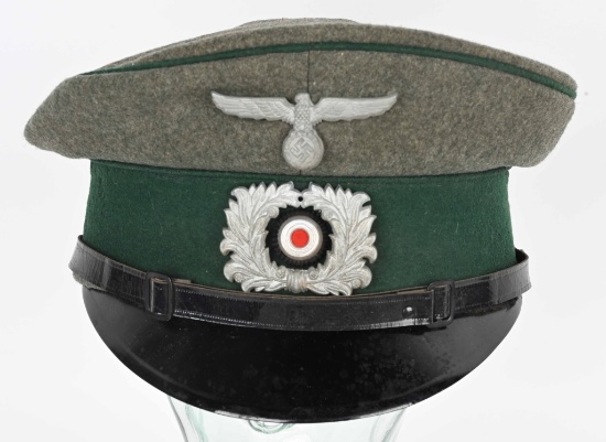 WWII NAZI GERMAN CUSTOMS POLICE VISOR CAP WW2
