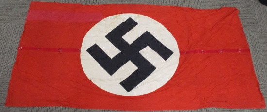 WWII NAZI GERMAN NSDAP AWNING FLAG OR BANNER WW2