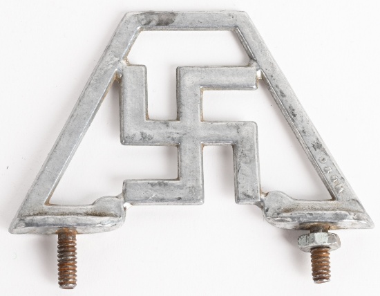 PRE WWII NAZI GERMAN SWASTIKA HOOD ORNAMENT DRGM