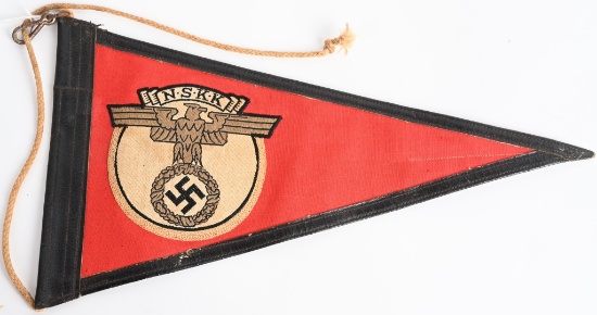 WWII NAZI GERMAN NSKK VEHICLE PENNANT WW2