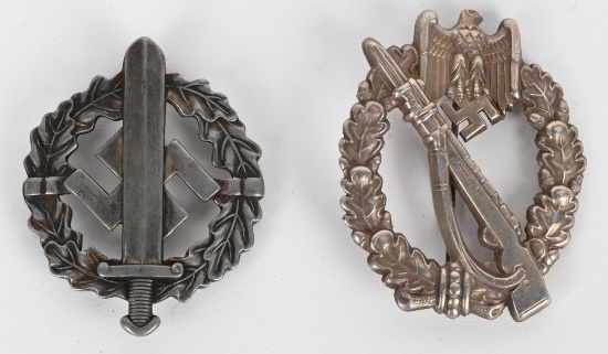 WWII NAZI GERMAN MEDALS SA SPORTS INFANTRY BADGE