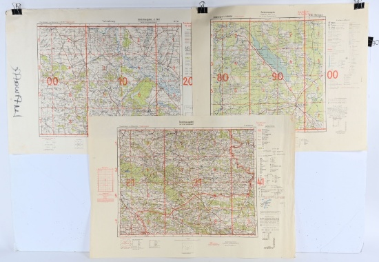 WWII NAZI GERMAN LUFTWAFFE WAR MAPS WW2