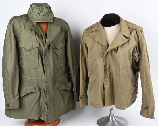 WWII US M41 + M43 COMBAT JACKETS SIZE 42 WW2