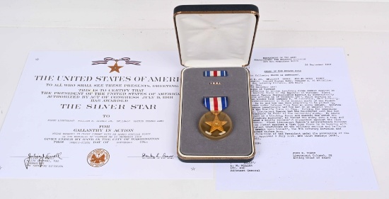 VIETNAM WAR SILVER STAR MEDAL + CITATION 9th ID