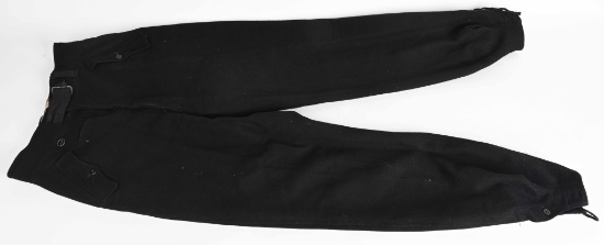 WWII ARMY HEER PANZER BLACK TROUSERS UNISSUED WW2