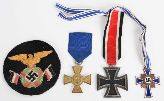 WWII NAZI GERMAN IRON CROSS 25 YEAR SERVICE LOT