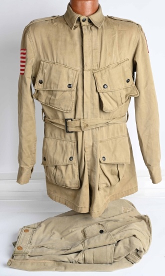 WWII M42 ARMY PARATROOPER JUMPSUIT JACKET & PANTS