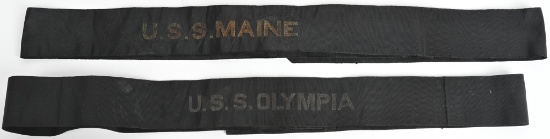 SPAN AM US NAVY CAP TALLEY USS MAINE USS OLYMPIA