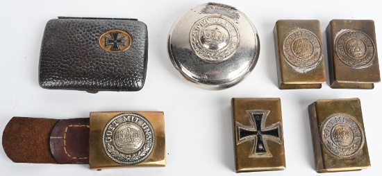 WWII IMPERIAL GERMAN TRENCH ART CIGARETTE CASE +