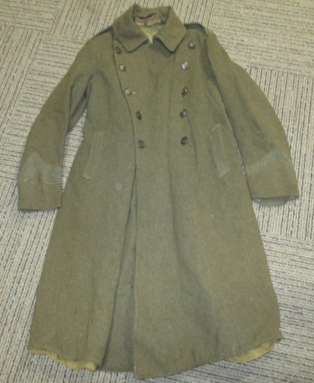 WW1 1918 DATED USMC MARINE CORPS WOOL OVERCOAT WWI