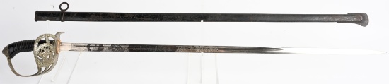 WWI IMPERIAL GERMAN MODEL 1889 ENGRAVED SWORD WW1