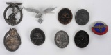 WWII NAZI GERMAN MEDAL BADGE LOT HEER HJ LUFTWAFFE
