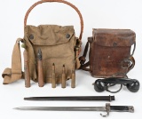 FRENCH BAYONET WWII NAZI AMMO WW2 US FIELD PHONE