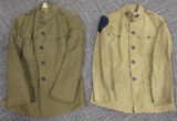 2 WWI US ARMY UNIFORM JACKETS AVIATION + INFANTRY