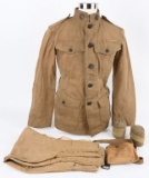 WWI + MEXICAN BORDER VETERAN KHAKI UNIFORM
