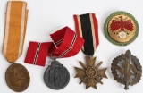 WWII NAZI GERMAN MEDAL & INSIGNIA LOT HEER RAD SA