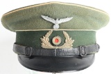 WWII NAZI GERMAN INFANTRY EM/NCO'S VISOR CAP WW2