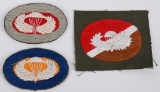 3 VIETNAM WAR THEATER MADE AIRBORNE OVALS