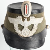 WWII NAZI GERMAN SCHUTZPOLIZEI NCO'S POLICE SHAKO