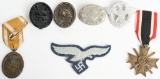 WWII NAZI GERMAN MEDAL LOT & INSIGNIA HEER LUFT