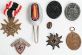 WWII NAZI GERMAN MEDAL LOT POLICE HEER SA DRL WW2
