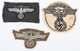 WWII NAZI GERMAN NSKK INSIGNIA LOT SLEEVE EAGLES