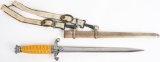 WWII NAZI GERMAN WEHRMACHT PARTS DAGGER W HANGERS
