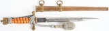 WWII NAZI GERMAN KRIEGSMARINE DAGGER W PORTEPEE