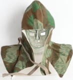 WWII NAZI SPLINTER PATTERN CAMOUFLAGE WINTER HOOD