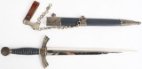 WWII NAZI GERMAN LUFTWAFFE DAGGER BY SMF WW2