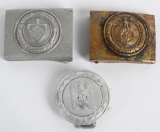 WWII NAZI GERMAN BELT BUCKLE LOT SA RAD DRK WW2