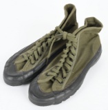 WWII USMC OD GREEN CANVAS JUNGLE SHOES WW2