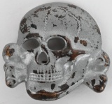 WWII NAZI GERMAN SS M1/24 Overhoff Cap Skull WW2