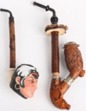 WWII IMPERIAL GERMAN PIPE LOT OCCUPATIONAL INDIAN