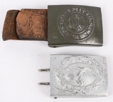 WWII NAZI GERMAN BELT BUCKLE LOT HEER LUFTWAFFE