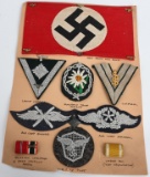 WWII NAZI GERMAN INSIGNIA LOT NSDAP HEER LUFTWAFFE