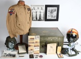 WWII KOREAN WAR VIETNAM USN FLIGHT JACKET HELMET