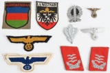 WWII NAZI GERMAN INSIGNIA LOT LUFT HEER KM WW2 SA