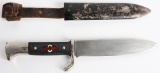 WWII NAZI GERMAN HITLER YOUTH KNIFE E. V. S. MAKER
