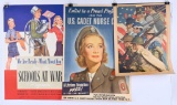 WWII US ARMY PROPAGANDA POSTER LOT US CADET