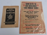 WWII NAZI RAD & ENGLISH COMMUNIST POSTER WW2